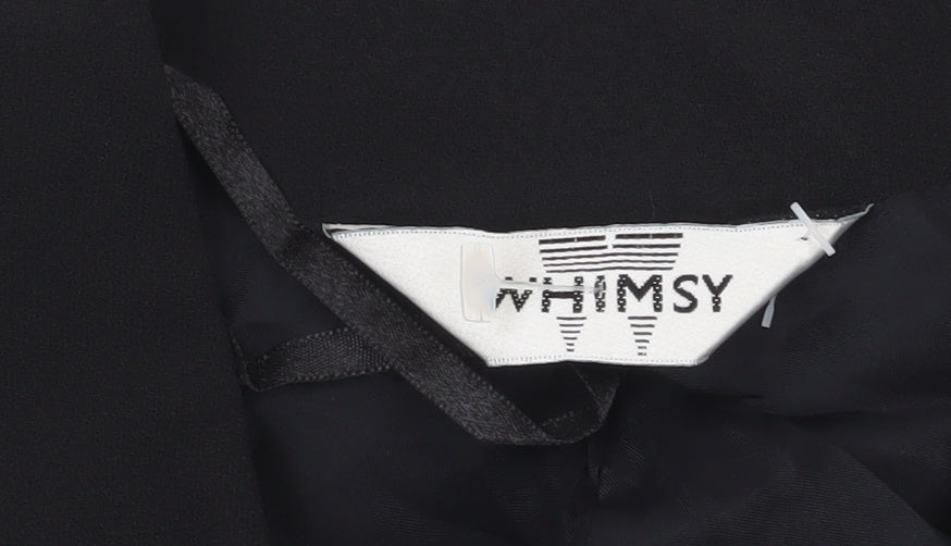 Womens UK Size 10 Whimsy Black Basic Jacket