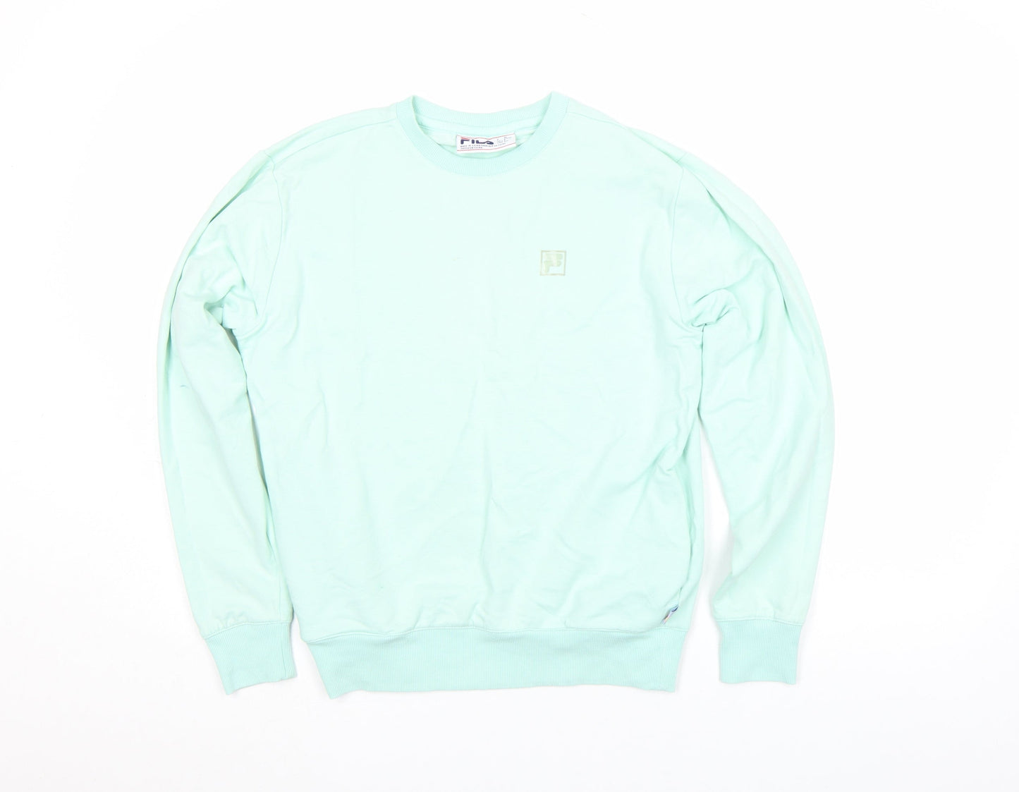 Mens UK Size S FILA Green Pullover Sweatshirt