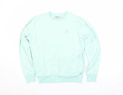 Mens UK Size S FILA Green Pullover Sweatshirt