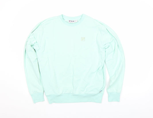 Mens UK Size S FILA Green Pullover Sweatshirt