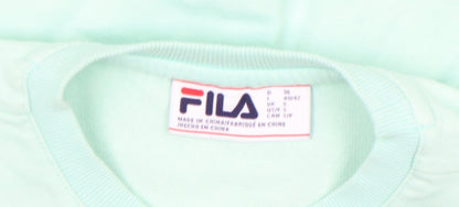 Mens UK Size S FILA Green Pullover Sweatshirt