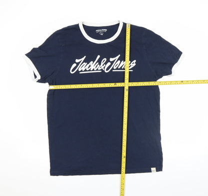 Mens UK Size XL JACK & JONES Blue  T-Shirt