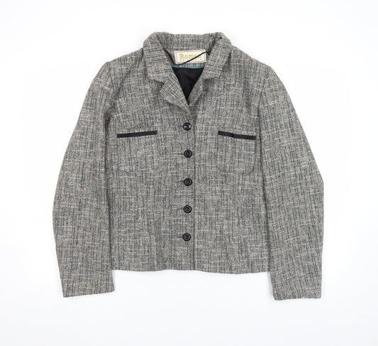 Womens UK Size 14 Roman Originals Grey Basic Jacket