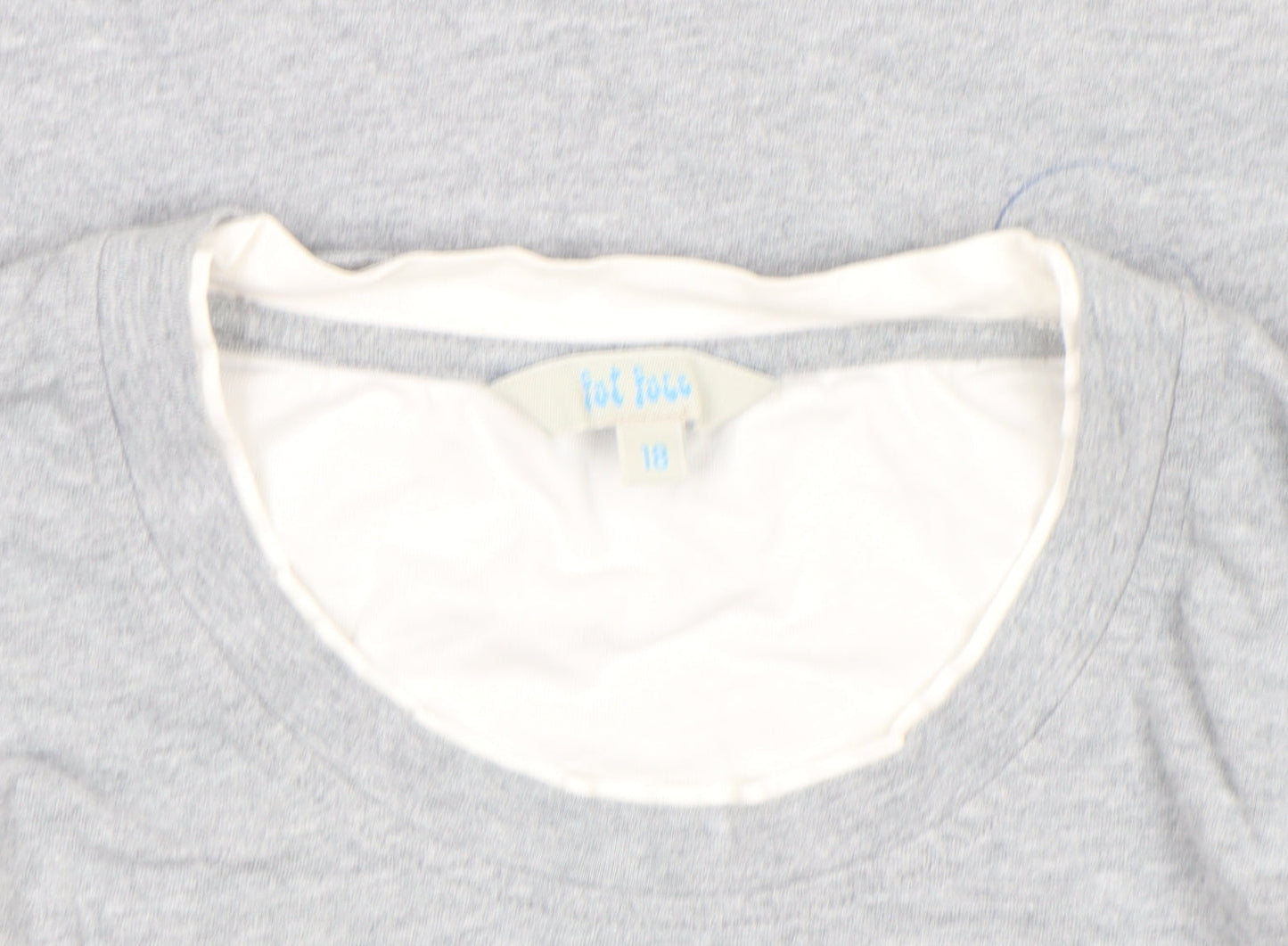Womens UK Size 18 Fat Face Grey Basic T-Shirt