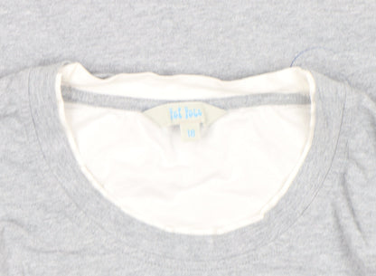 Womens UK Size 18 Fat Face Grey Basic T-Shirt