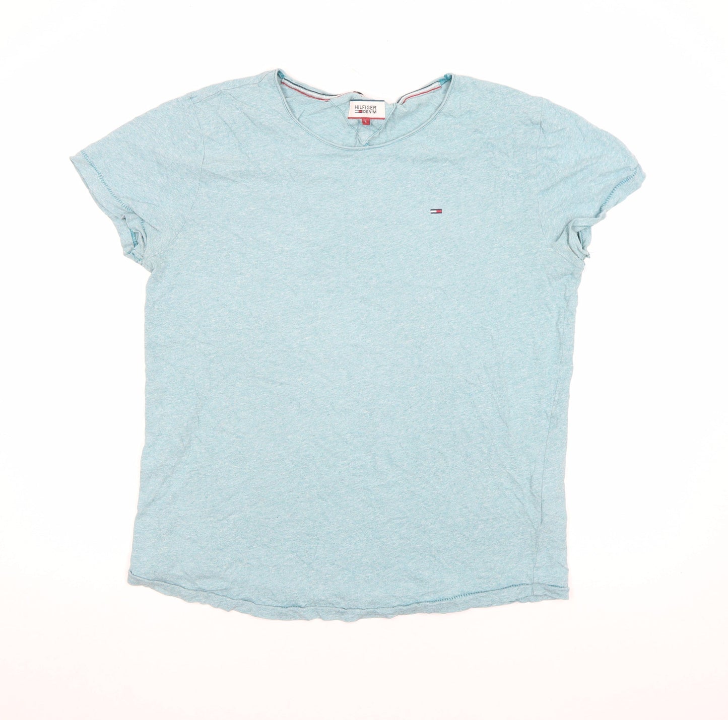 Mens UK Size L Hilfiger Denim Blue  T-Shirt
