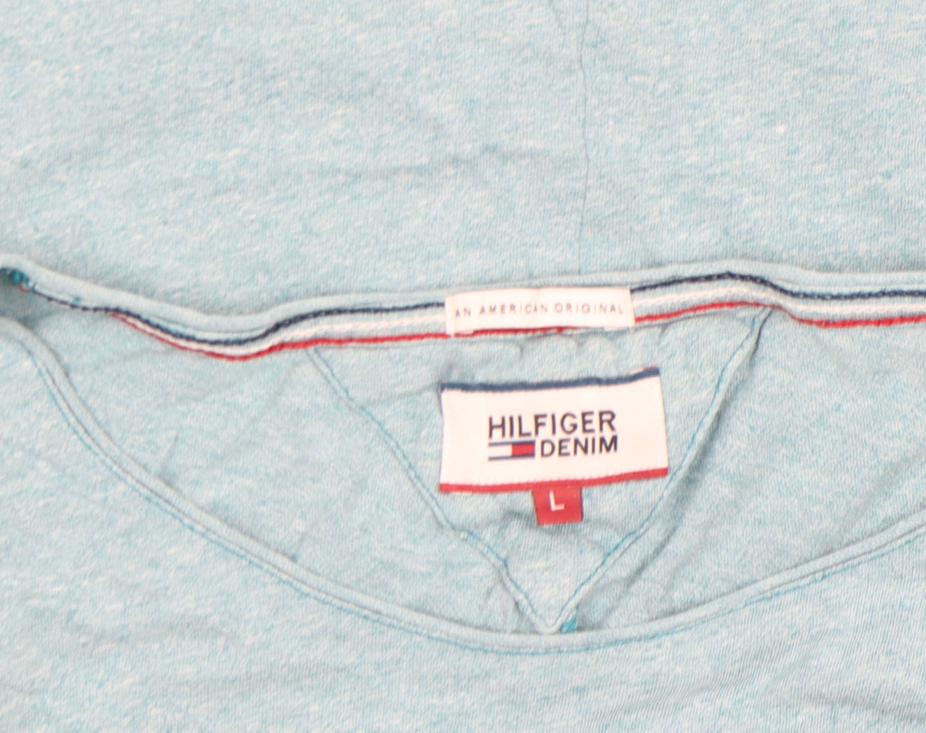 Mens UK Size L Hilfiger Denim Blue  T-Shirt