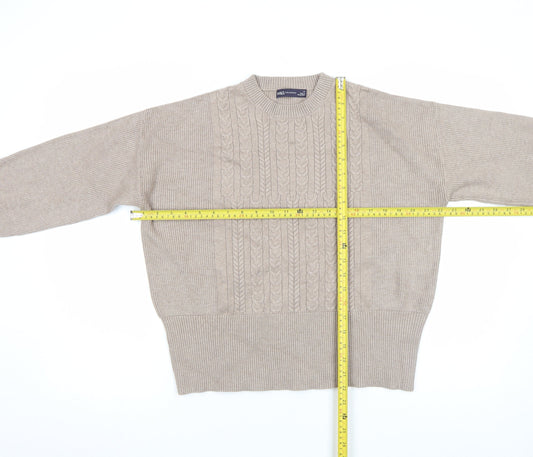 Womens UK Size M Marks and Spencer Beige Pullover Jumper