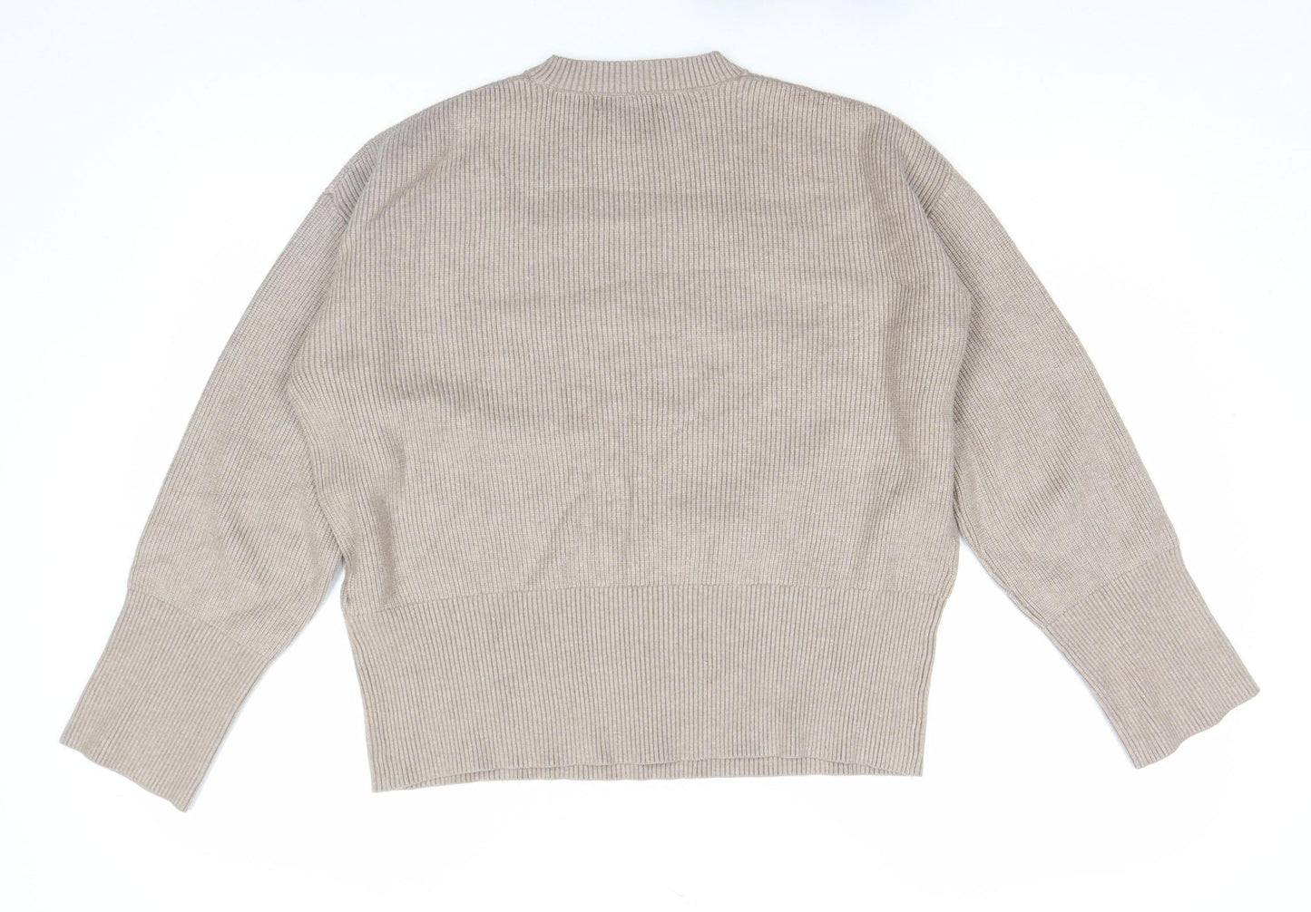 Womens UK Size M Marks and Spencer Beige Pullover Jumper