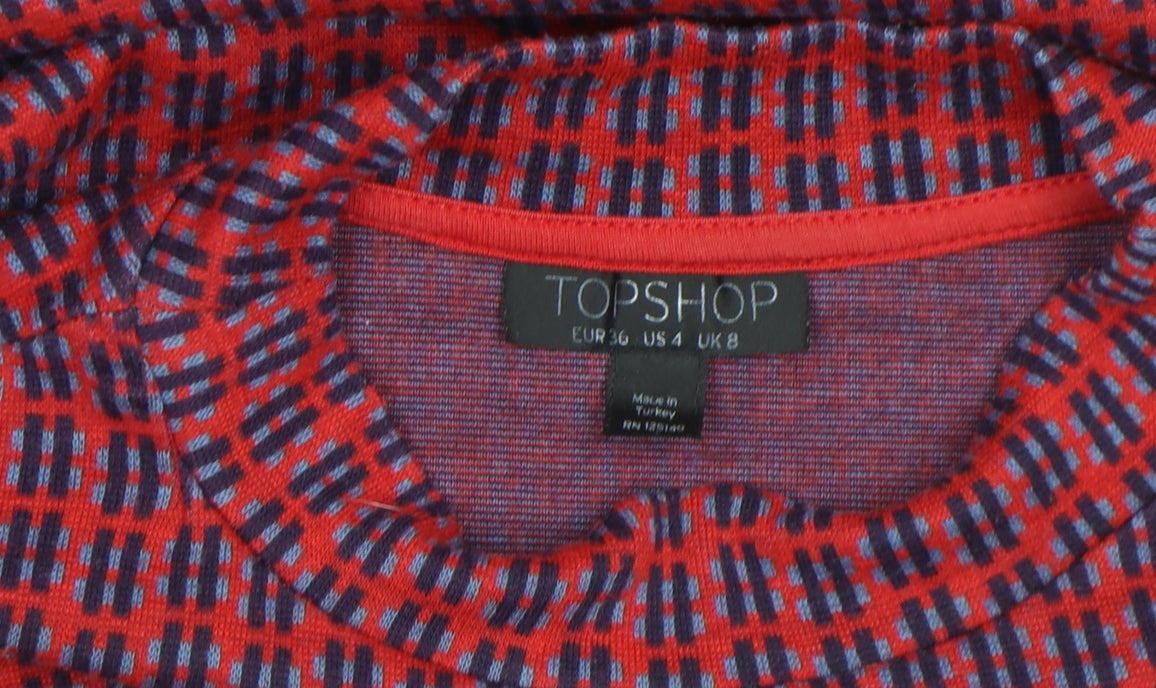 Womens UK Size 8 Topshop Shift Dress