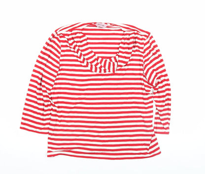 Womens UK Size 18 Phase Eight Red Basic T-Shirt