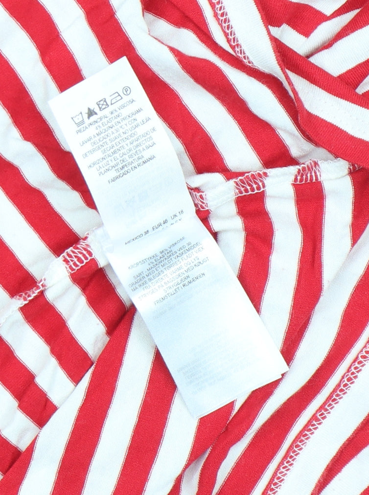 Womens UK Size 18 Phase Eight Red Basic T-Shirt