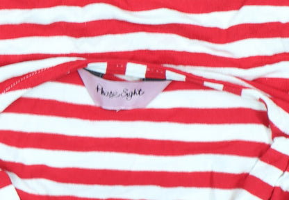 Womens UK Size 18 Phase Eight Red Basic T-Shirt