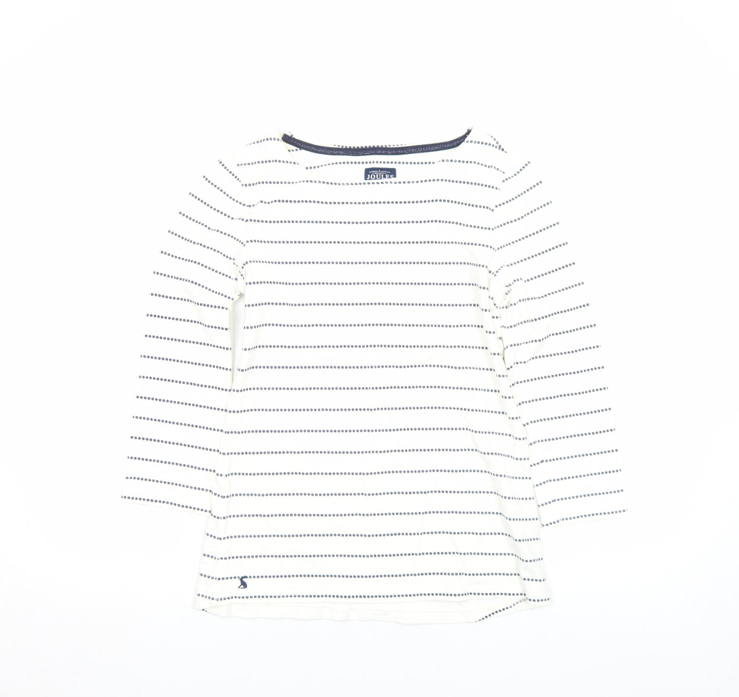 Womens UK Size 8 Joules White Basic T-Shirt