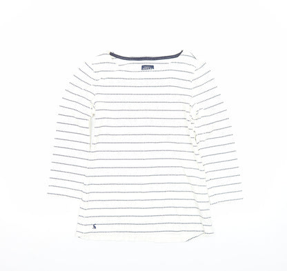 Womens UK Size 8 Joules White Basic T-Shirt