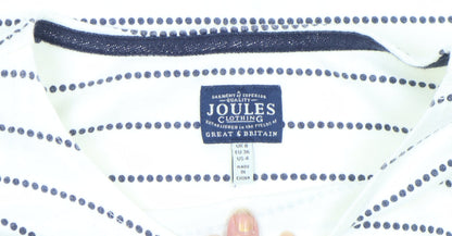 Womens UK Size 8 Joules White Basic T-Shirt