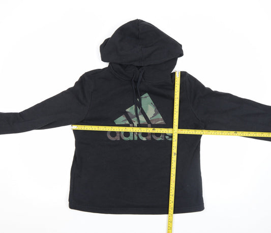 Womens UK Size M adidas Black Pullover Hoodie