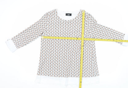 Womens UK Size 12 Wallis Multicoloured Tunic Blouse
