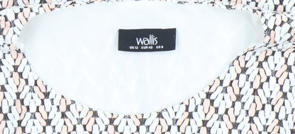 Womens UK Size 12 Wallis Multicoloured Tunic Blouse