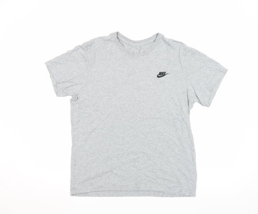 Womens UK Size S Nike Grey Basic T-Shirt