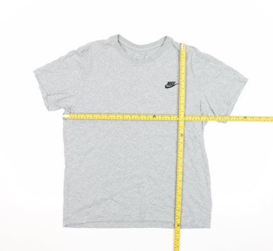 Womens UK Size S Nike Grey Basic T-Shirt