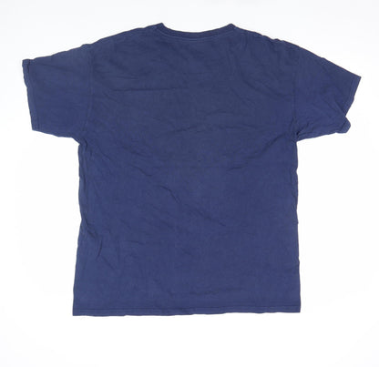 Mens UK Size XL Marvel Blue  T-Shirt