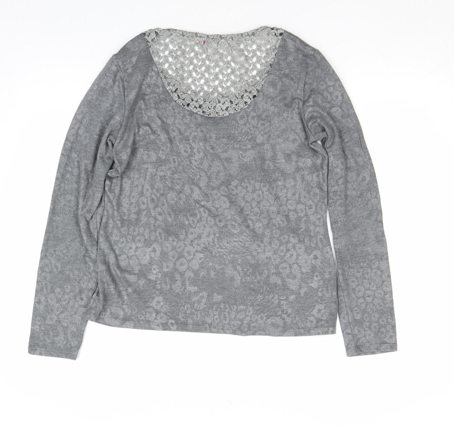 Womens UK Size 12 Marks and Spencer Grey Tunic Blouse