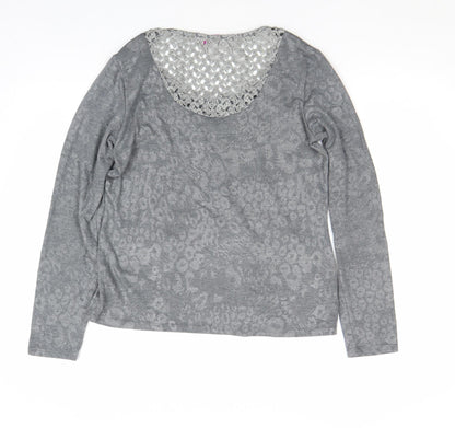 Womens UK Size 12 Marks and Spencer Grey Tunic Blouse