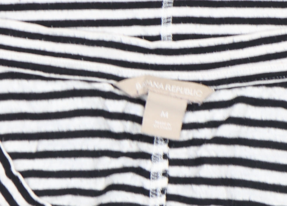 Womens UK Size M Banana Republic Black Basic T-Shirt