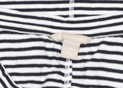 Womens UK Size M Banana Republic Black Basic T-Shirt