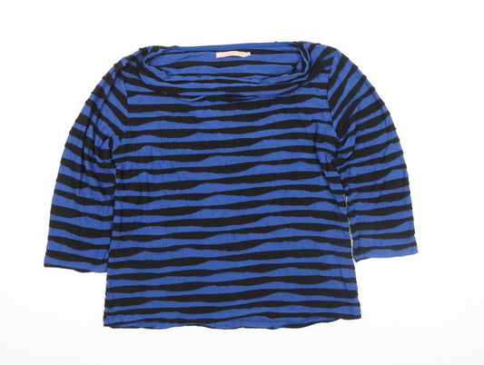 Womens UK Size 16 John Lewis Blue Basic T-Shirt