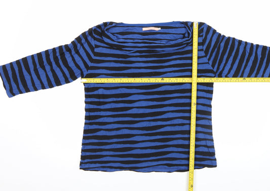 Womens UK Size 16 John Lewis Blue Basic T-Shirt