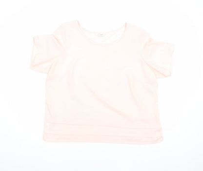 Womens UK Size 16 Marks and Spencer Pink Basic T-Shirt