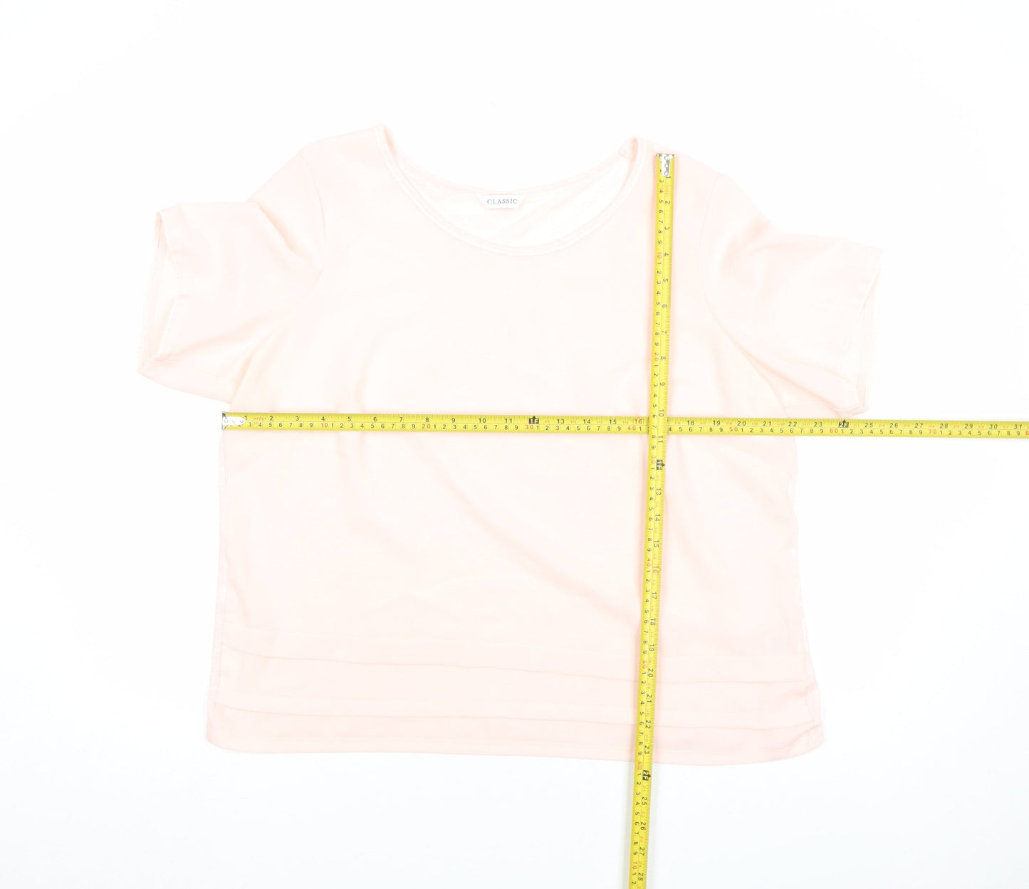Womens UK Size 16 Marks and Spencer Pink Basic T-Shirt