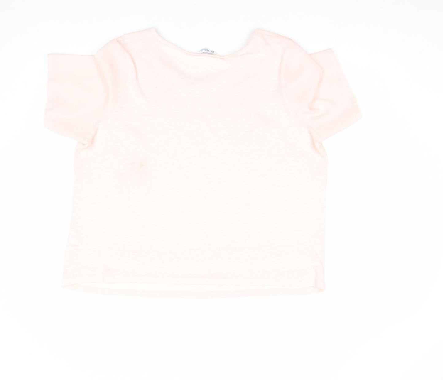 Womens UK Size 16 Marks and Spencer Pink Basic T-Shirt