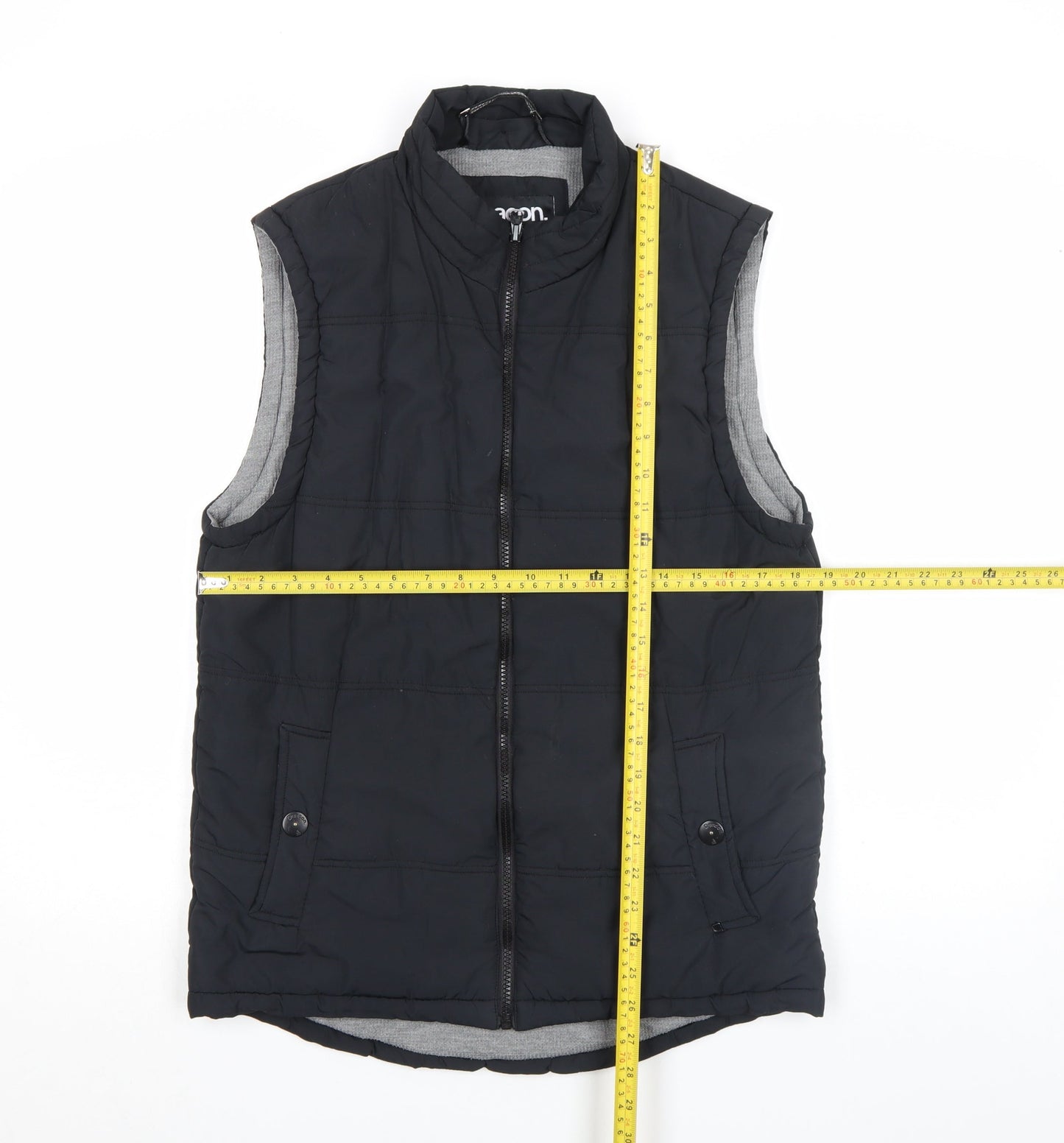 Mens UK Size S Deacon Black Bodywarmer