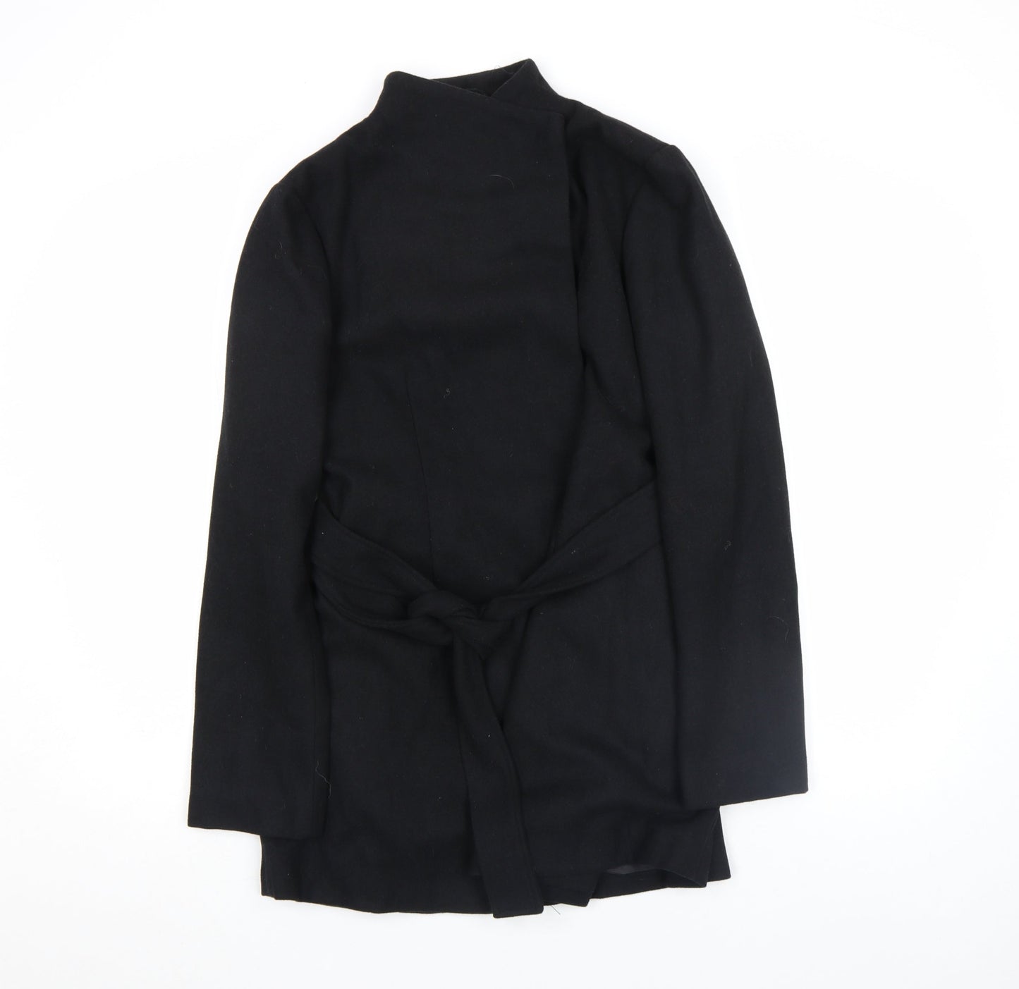 Womens UK Size S French Connection Black Overcoat