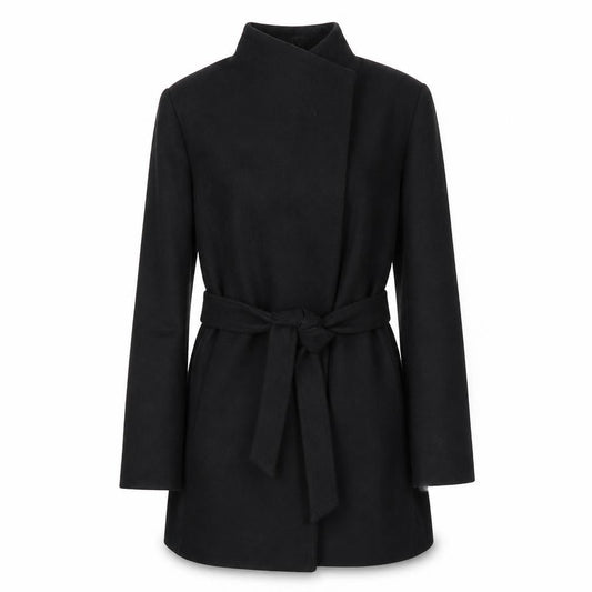 Womens UK Size S French Connection Black Overcoat