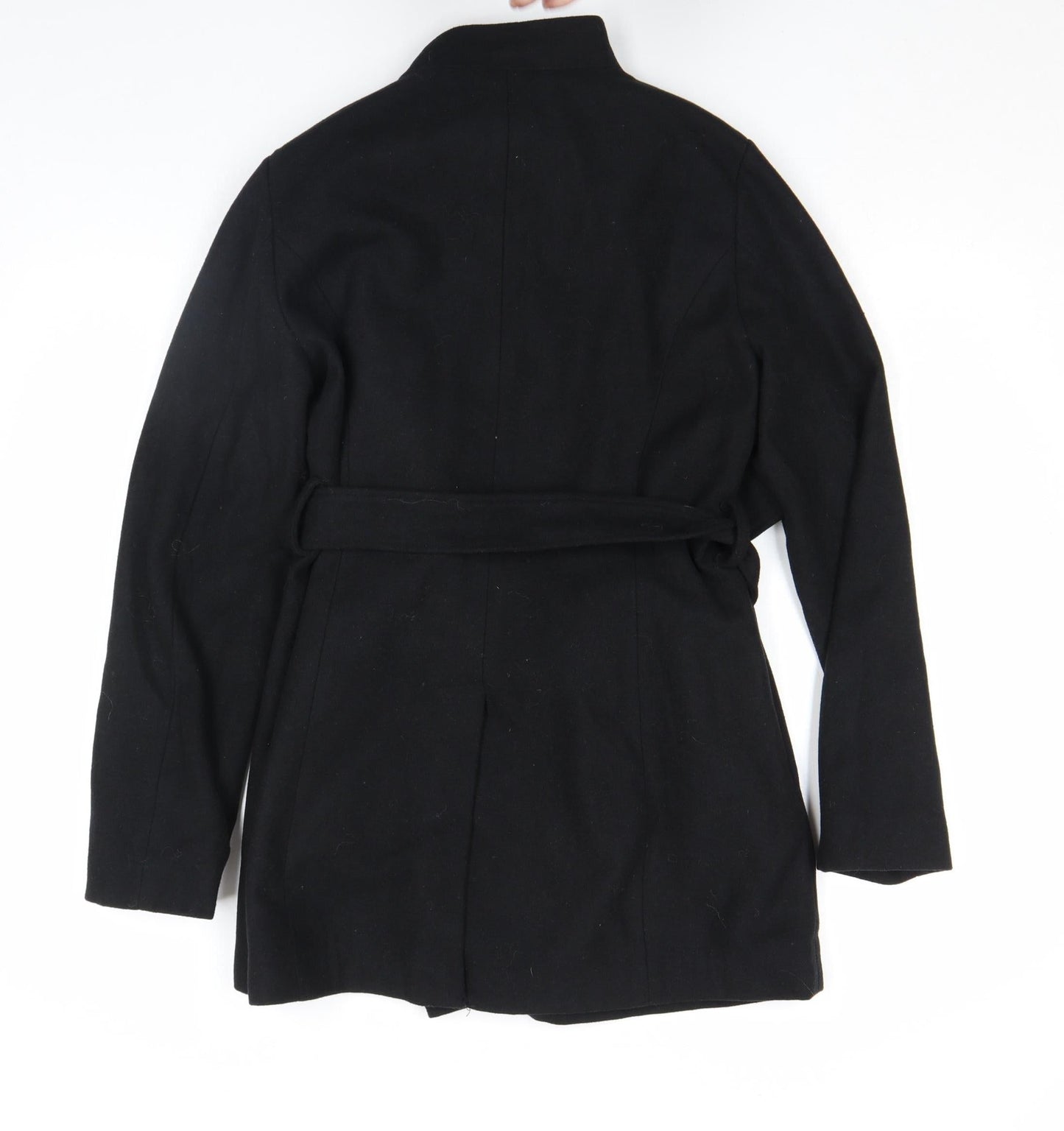 Womens UK Size S French Connection Black Overcoat