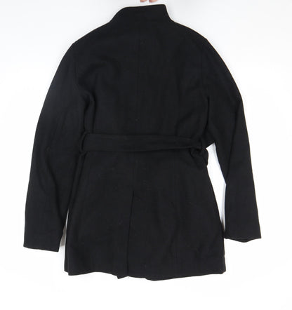 Womens UK Size S French Connection Black Overcoat
