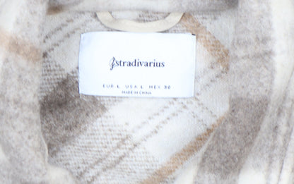 Womens UK Size 14 Stradivarius Beige Shacket