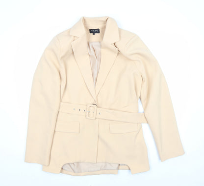 Womens UK Size 14 In the Style Beige Basic Jacket