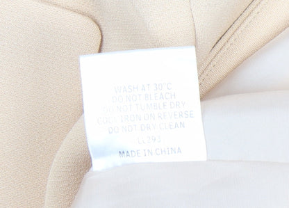 Womens UK Size 14 In the Style Beige Basic Jacket