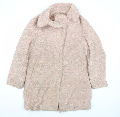 Womens UK Size 10 New Look Beige Overcoat