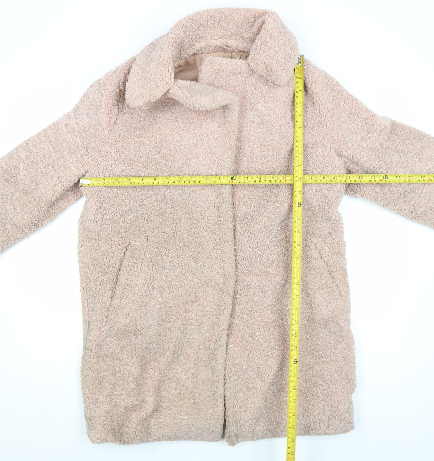 Womens UK Size 10 New Look Beige Overcoat