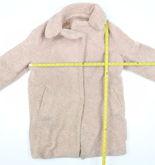 Womens UK Size 10 New Look Beige Overcoat
