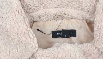 Womens UK Size 10 New Look Beige Overcoat