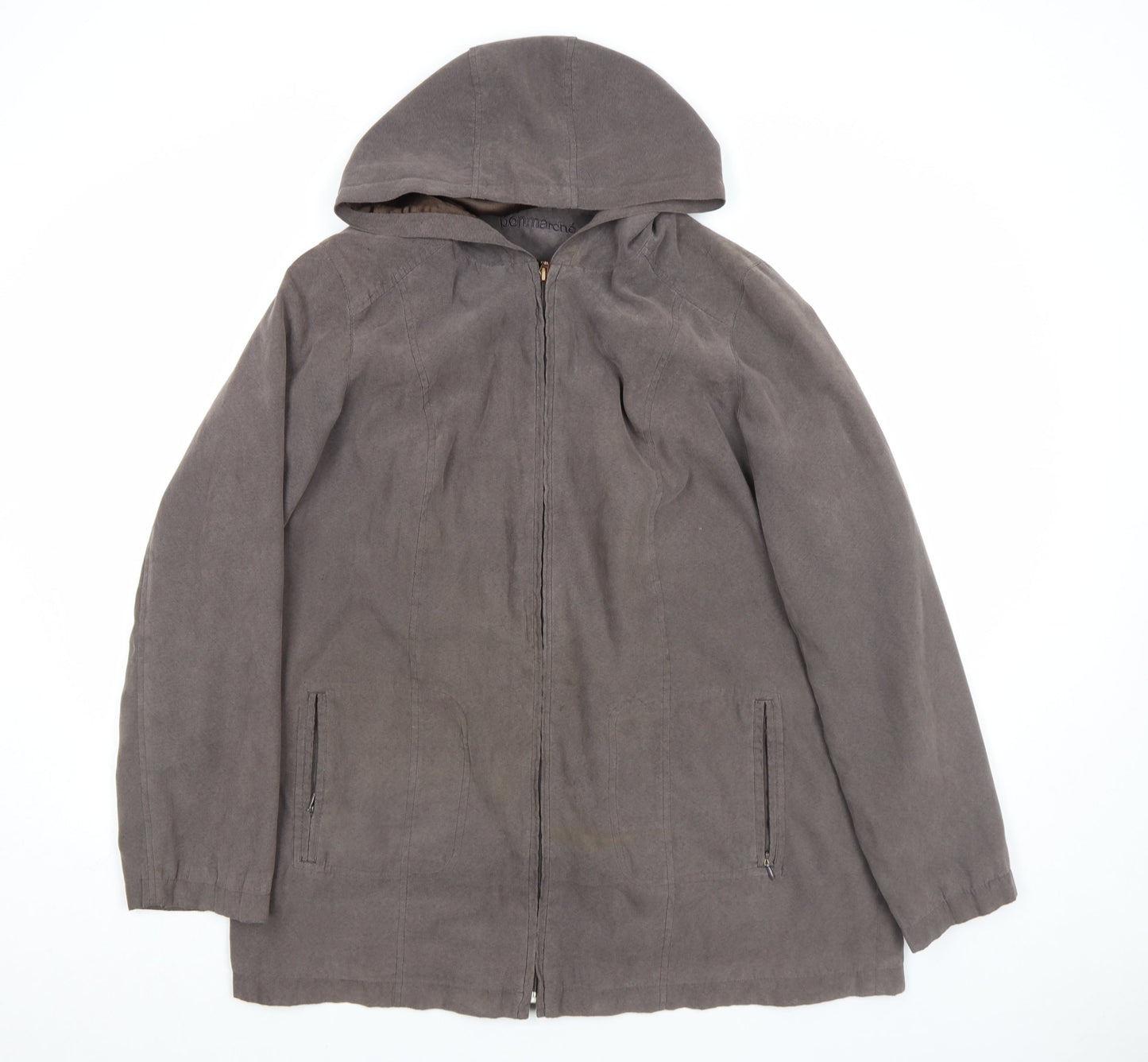 Womens UK Size M Bonmarché Brown Basic Jacket