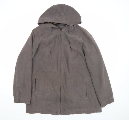 Womens UK Size M Bonmarché Brown Basic Jacket