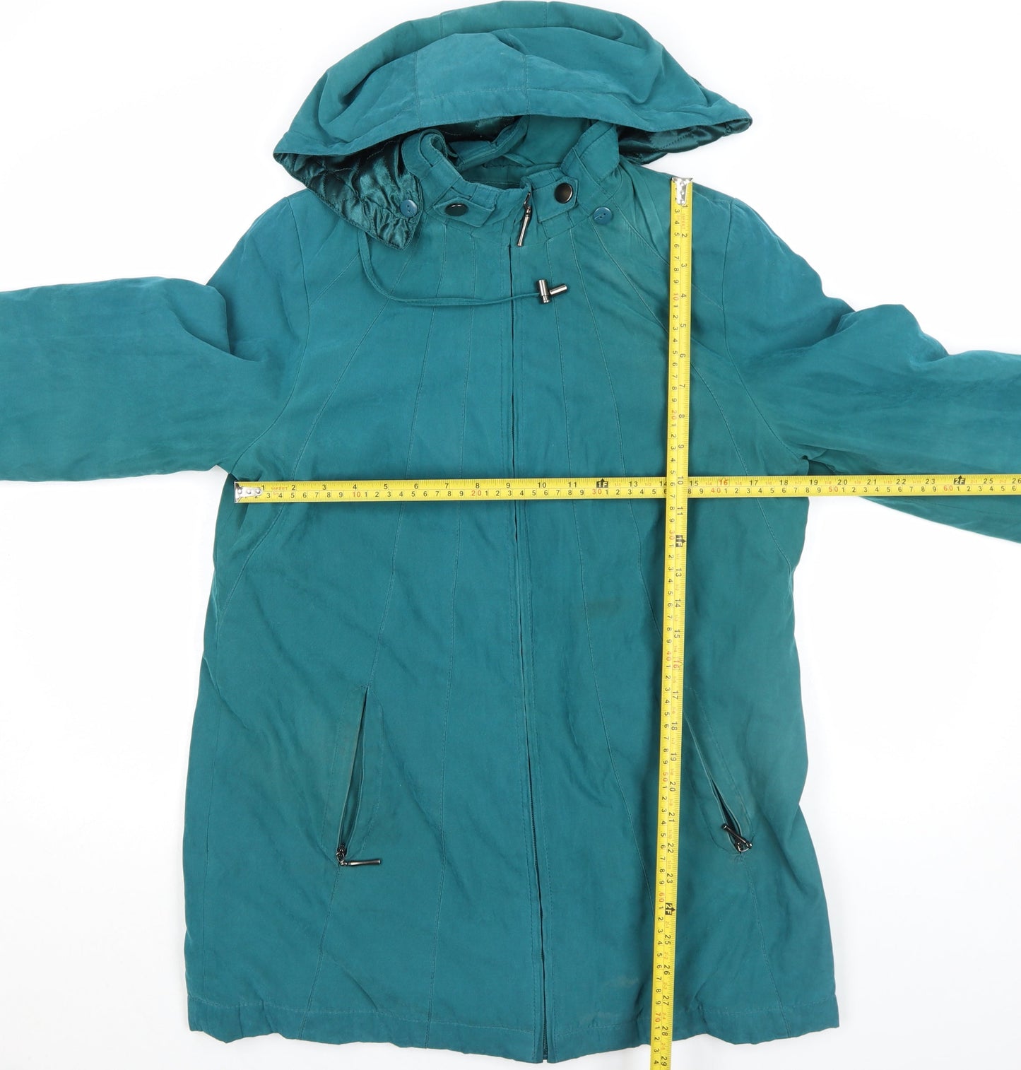 Womens UK Size S BM Green Parka Coat